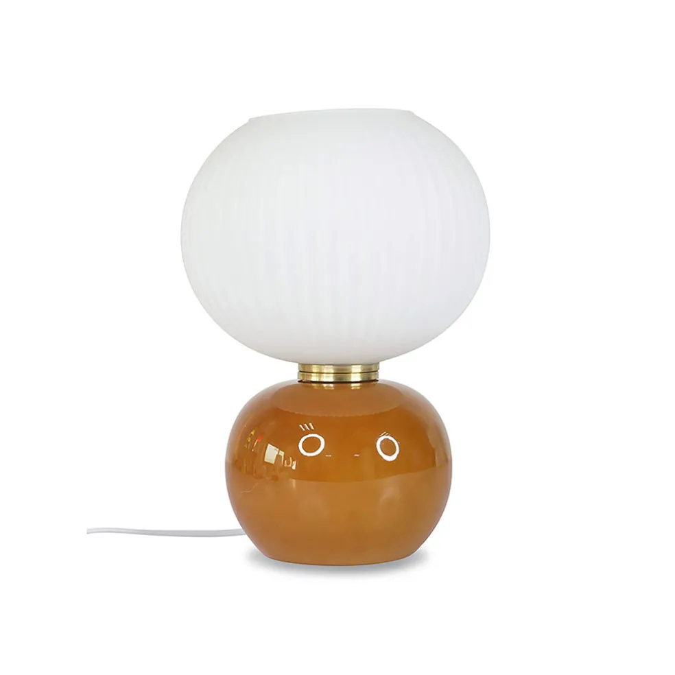 Lampe en verre marron h28cm - Adonis