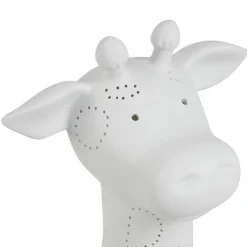 Lampe led girafe en procelaine blanc