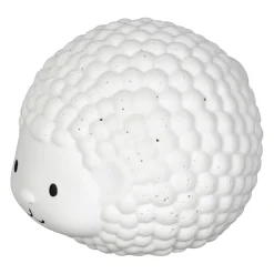 Lampe led hérisson en porcelaine blanc h12cm - Hérisson