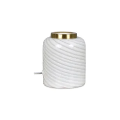 Lampe Love en verre blanc h12cm - Nessa