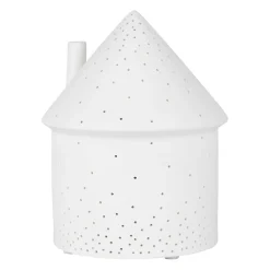Lampe maison en porcelaine blanc h17cm - Beezz