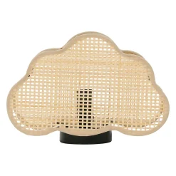 Lampe nuage en bambou et fer h16.5cm - Songes