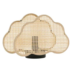 Lampe nuage en bambou et fer h16.5cm - Songes