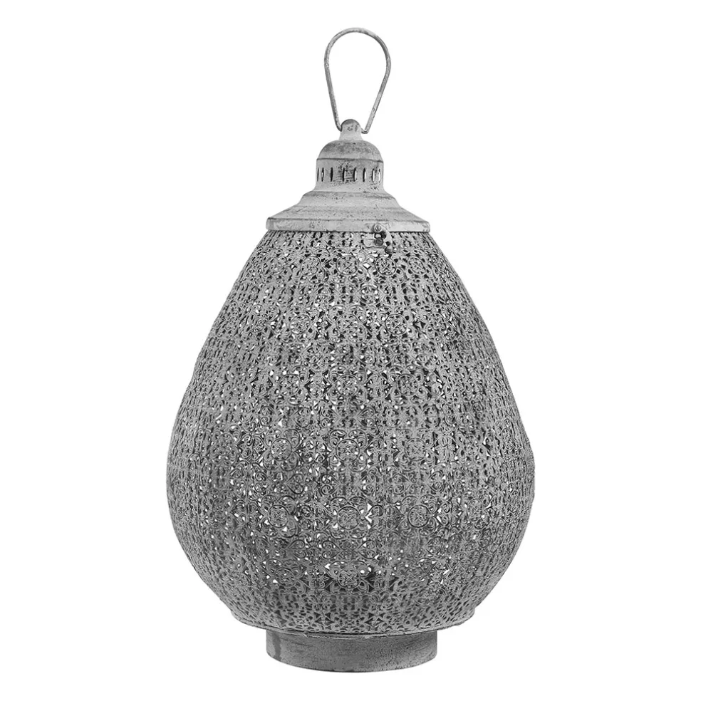 Lanterne orient grise en fer
