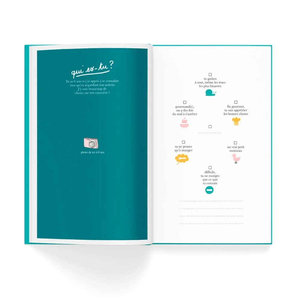Livre a remplir pour ne rien oublier de ton enfance