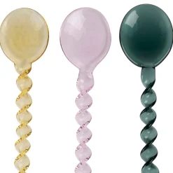 Lot de 4 agitateurs en verre borosilicate multicolore h17cm - Funny