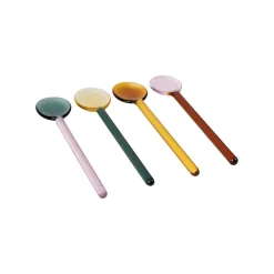 Lot de 4 agitateurs en verre borosilicate multicolore h12.5cm - Funny