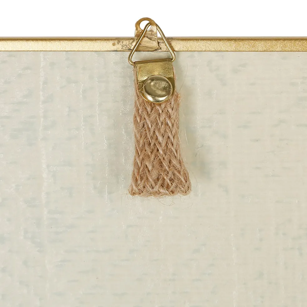 Lot de 2 boites en verre et papier doré - Tulum