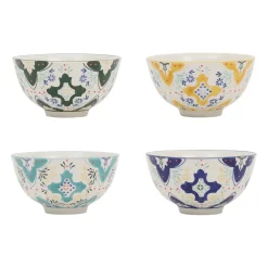Lot de 4 bols en grès multicolore 30cm - Azulejo