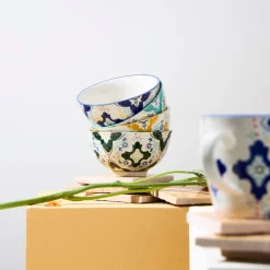 Lot de 4 bols en grès multicolore 30cm - Azulejo