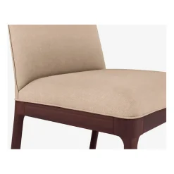 Lot de 2 chaises en tissu grège - Bet