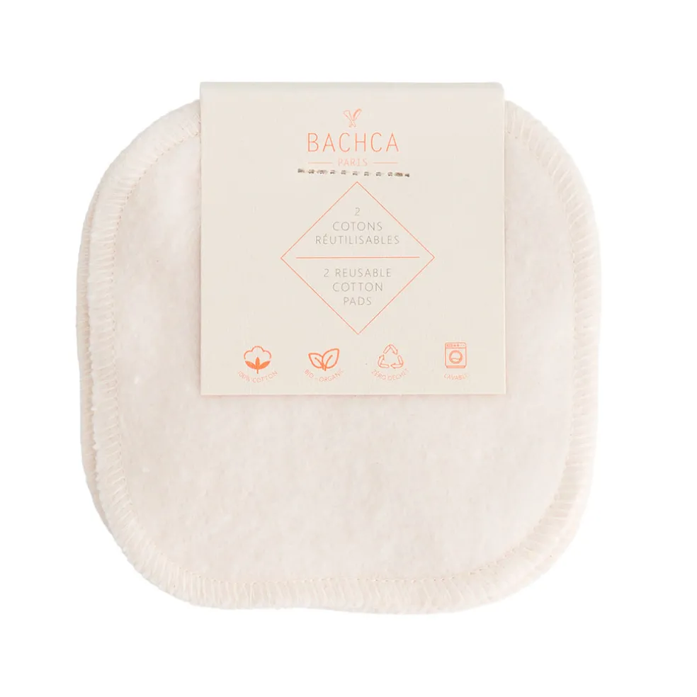 Lot de 2 cotons réutilisables