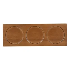 Lot de 3 coupelles en grès et plateau terracotta, vert et blanc - romance vegetal