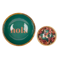 Lot de 2 coupes en manguier vert - Seguia