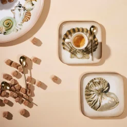 Lot de 4 cuillères à café en inox doré - Gourmet