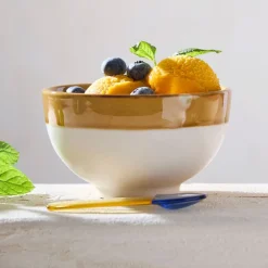 Lot de 6 cuillères à glace en verre borosilicate multicolore - Colorea