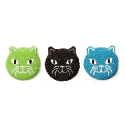 Lot de 3 eponges chat