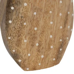 Lot de 2 Oeufs en manguier naturel et blanc - Floréal