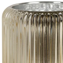 Lot de 3 photophore en verre multicolore - Prisca