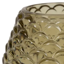 Lot de 3 photophores en verre multicolore h8.6cm - Prisca