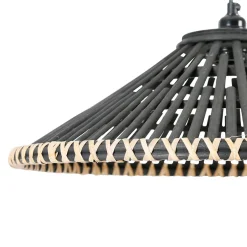 Lot de 2 suspensions non éléctrifiée en bambou noir