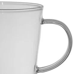 Lot de 4 tasses a thé love en verre multicolore 35cl - Colorea