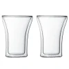 Lot de 2 tasses double paroi 25cl - assam