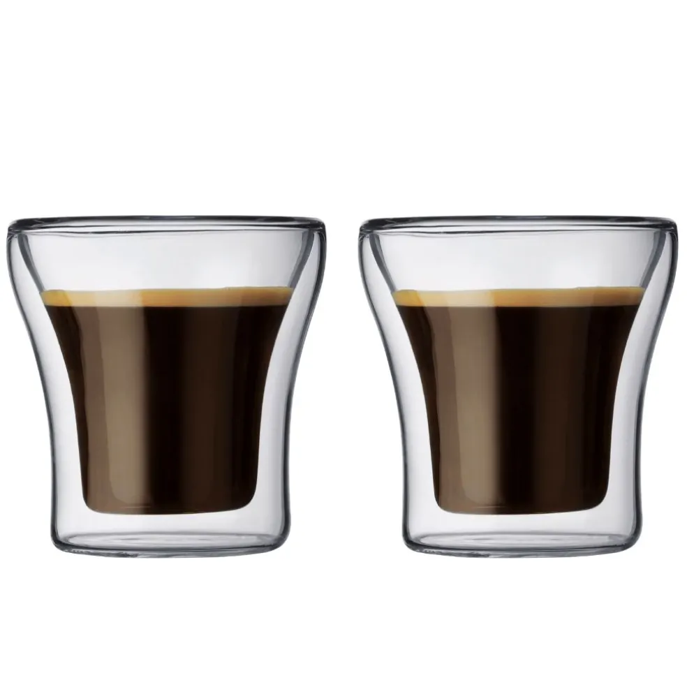 Lot de 2 tasses double paroi 10cl - assam