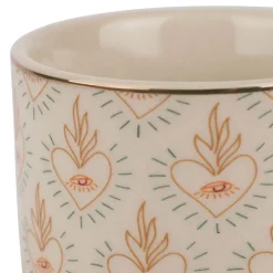 Lot de 4 tasses en céramique multicolore 10cl - Tulum