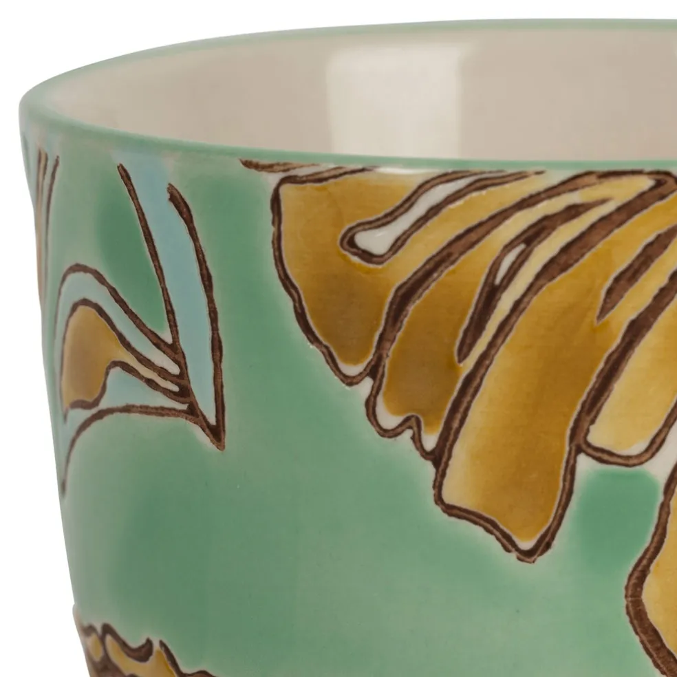 Lot de 4 tasses en grès multicolore 15cl - Flaura