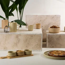 Lot de 2 tasses en grès nude 17cl - Sweet Leaves