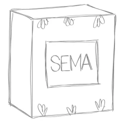 Lot de 4 tasses en grès nude 10cl - Klosen