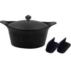 L'incroyable Cocotte graphite d24cm avec poignée couronne