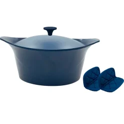 L'incroyable Cocotte myrtille d24cm avec poignée en métal