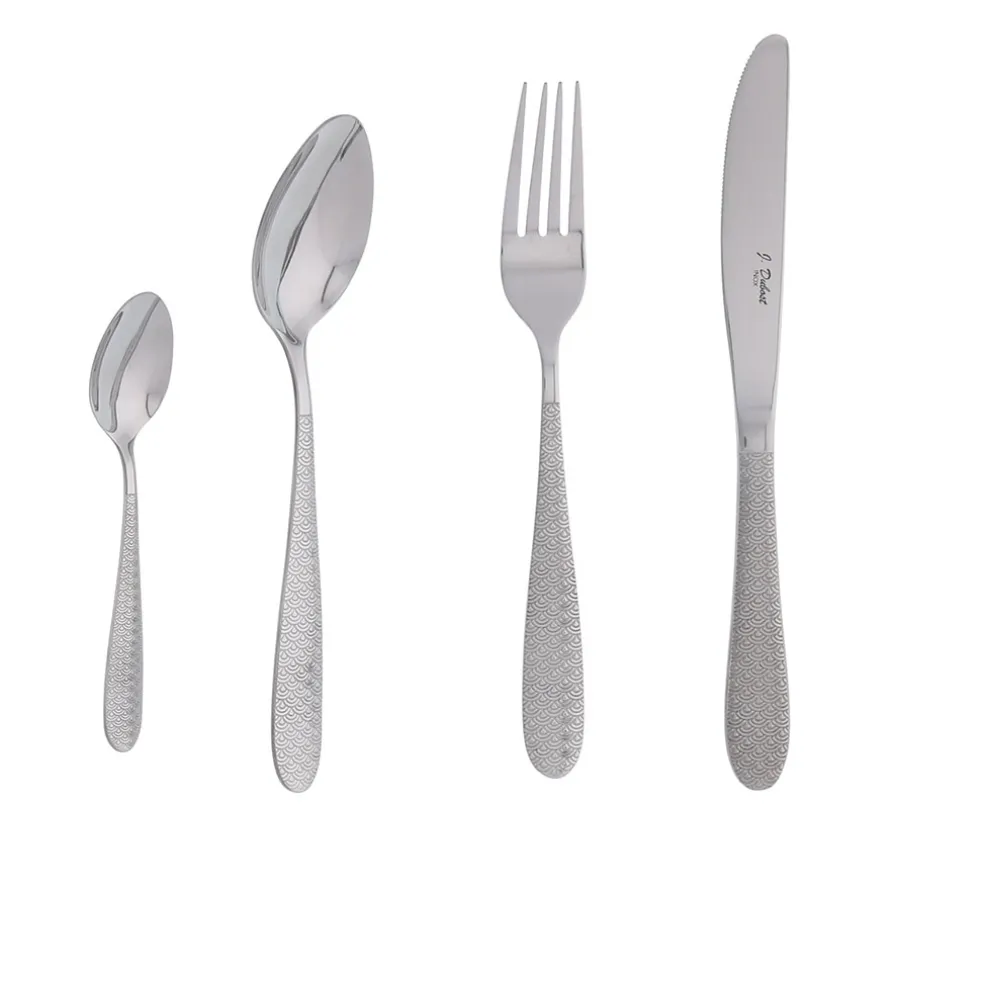 Menagere flower 24 pièces en acier inoxydable