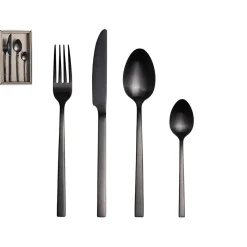 Menagére 16 pieces noir