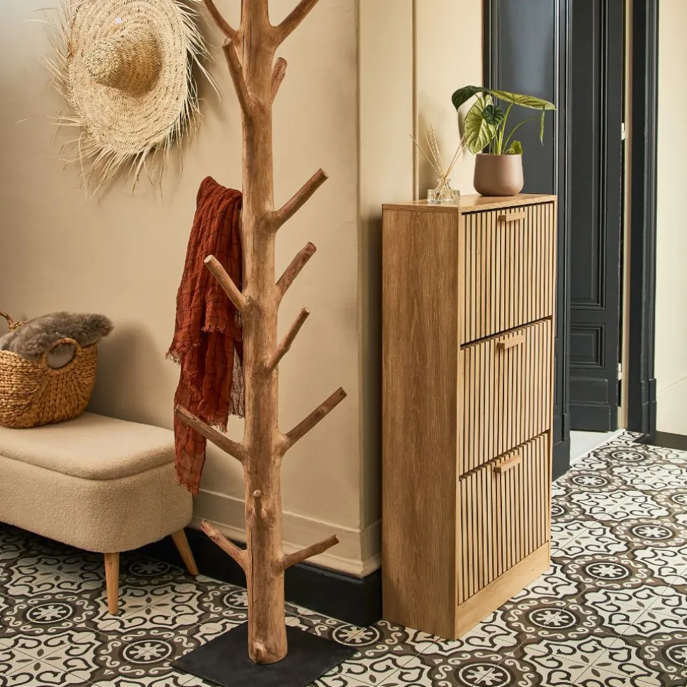 Meuble à chaussures 3 portes H113cm - Kara