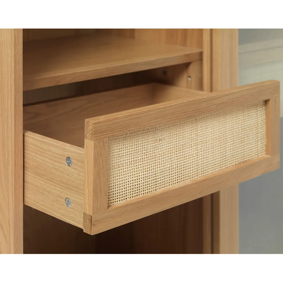 Meuble haut en placage chêne naturel h160cm - barrali