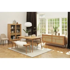 Meuble haut en placage chêne naturel h160cm - barrali