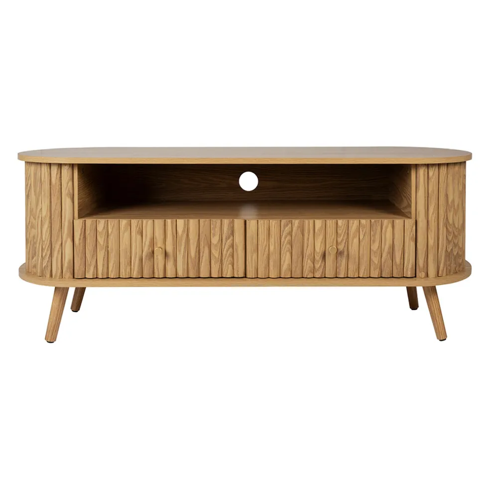 Meuble TV en bois L130cm - Saori