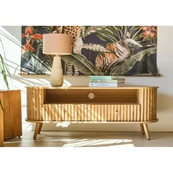 Meuble TV en bois L130cm - Saori