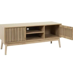 Meuble tv en bois naturel 117x48cm - kara