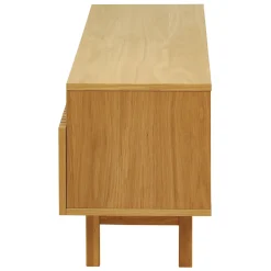 Meuble tv en chêne naturel 150x50cm - Paulo