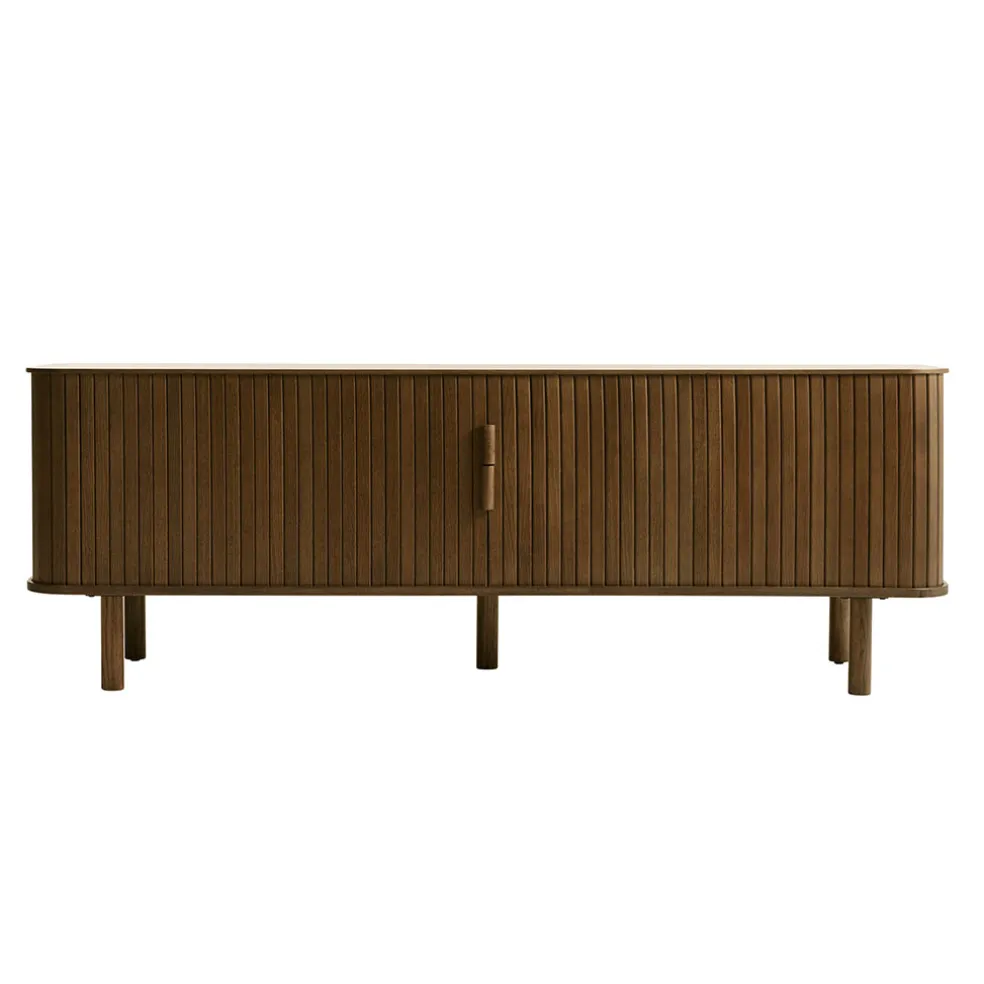 Meuble tv en placage chêne foncé L160cm - Cavo