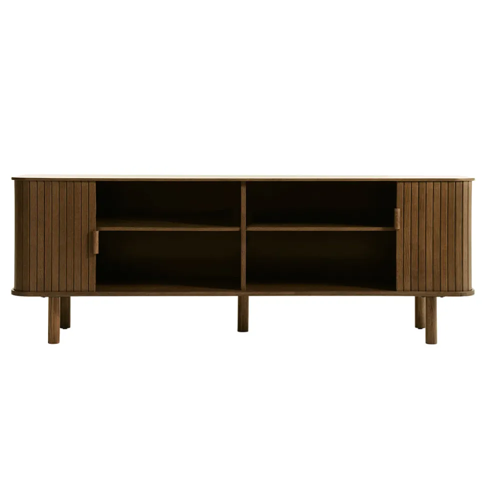 Meuble tv en placage chêne foncé L160cm - Cavo