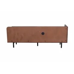 Meuble TV en placage noyer marron 150x55cm - Gino