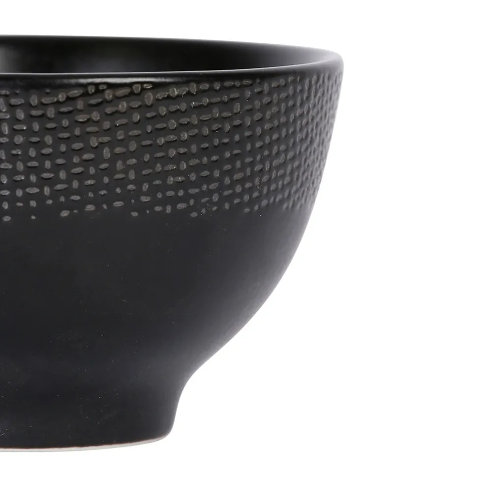 Mini bol en grès noir d9.5cm - vesuvio