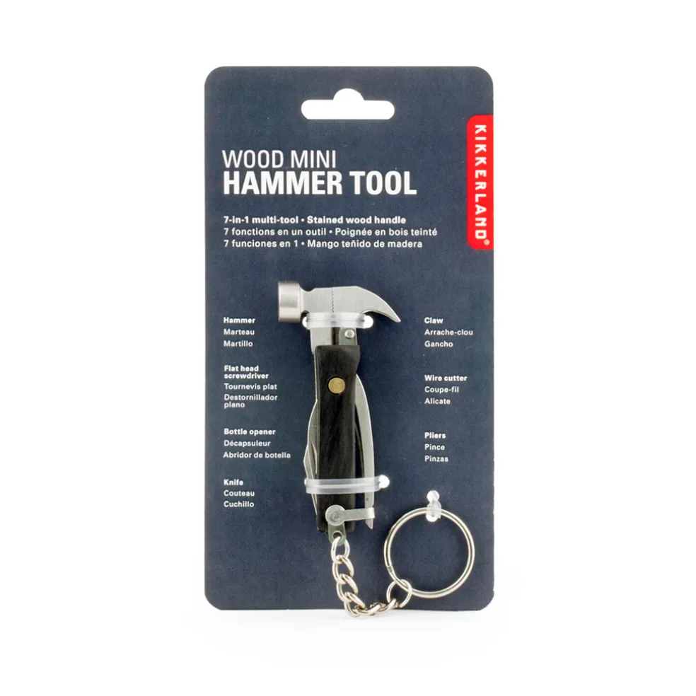 Mini marteau multifonction en bois noir