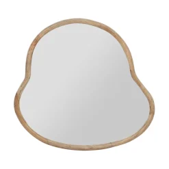 Miroir asymetrique en manguier 66x62cm - Hervea