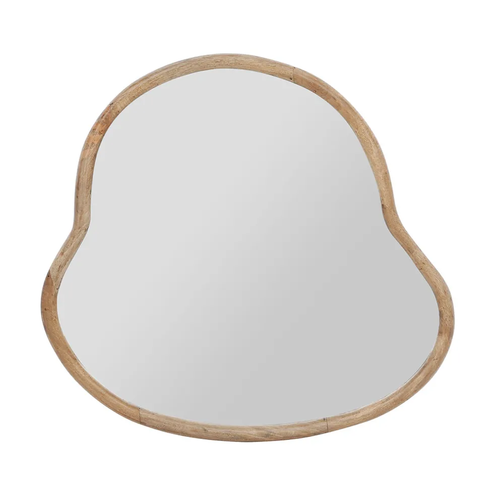 Miroir asymetrique en manguier 66x62cm - Hervea